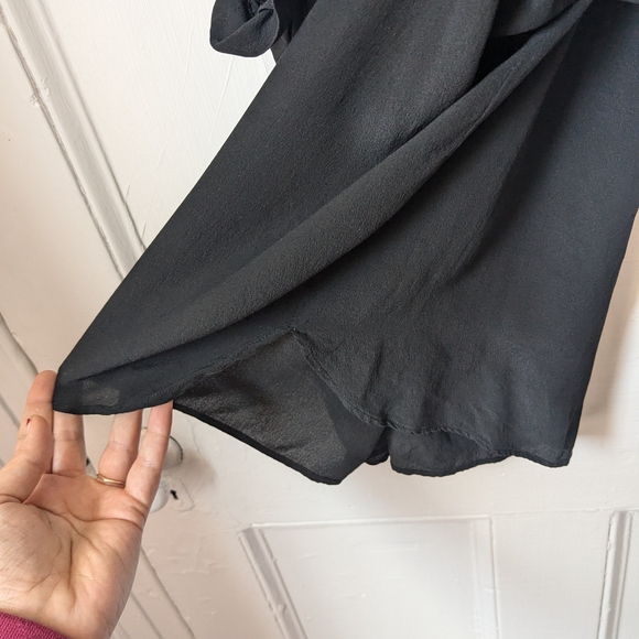 Vintage Isabel Marant Elegant Black Ruffle Sleeveless Blouse Y2K - Size 2 - Picture 7 of 9